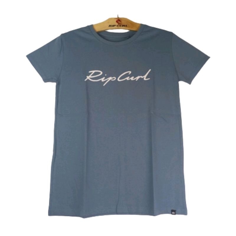 Kaos Ripcurl Original Wanita S21 Script Standard Tee - blue