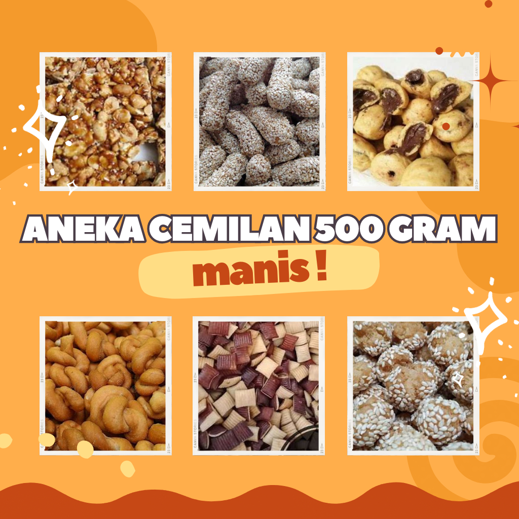 

BEST SELLER ANEKA CEMILAN MANIS (500 GRAM)