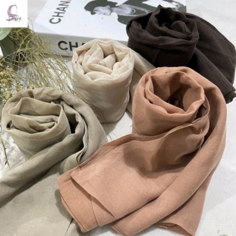 PARIS PREMIUM SQUARE HIJAB SEGIEMPAT HIJAB VOAL RED ROSE MIRACLE