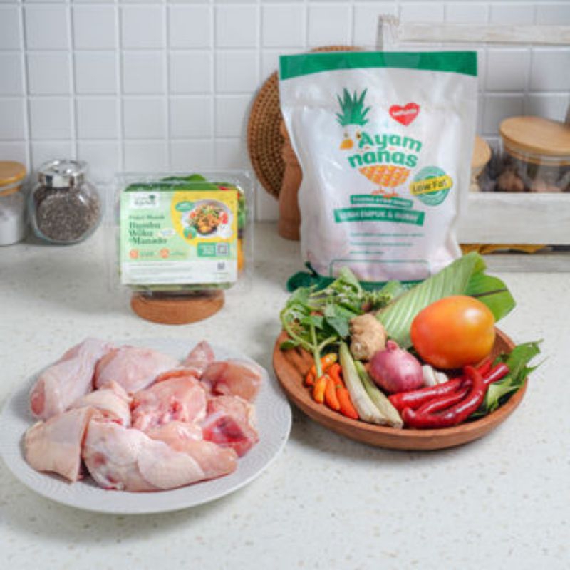 

Paket Masak Ayam Bumbu Woku Manado