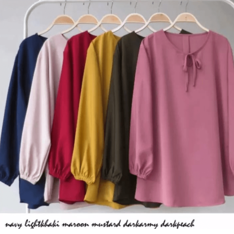 Atasan Lulu/Blouse Wanita/Atasan Wanita Simple/Cey Crinkle Airflow