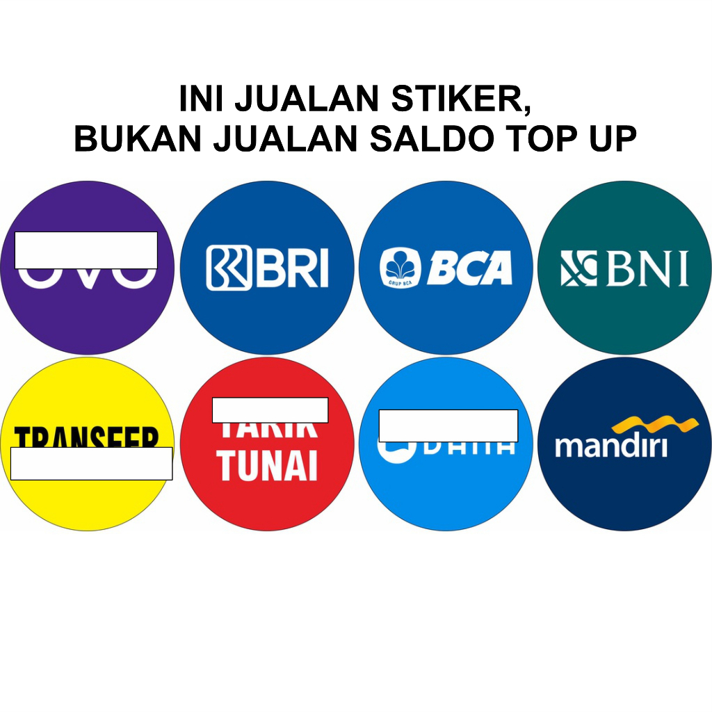 

STIKER VINYL LOGO BANK KECIL (DIJUAL SATUAN)