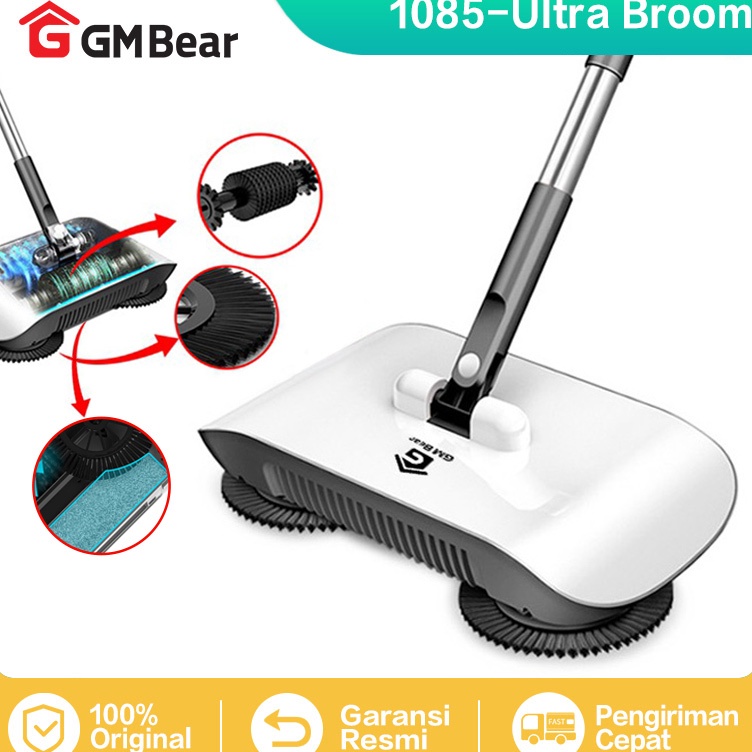 GM Bear Sapu Lantai Otomatis 185  Ultra Broom Sapu Dorong Pembersih Lantai