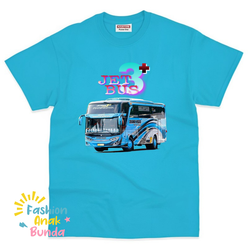Baju Anak Kaos Anak Jet Bus 3 Pariwisata Terbaru Free Nama