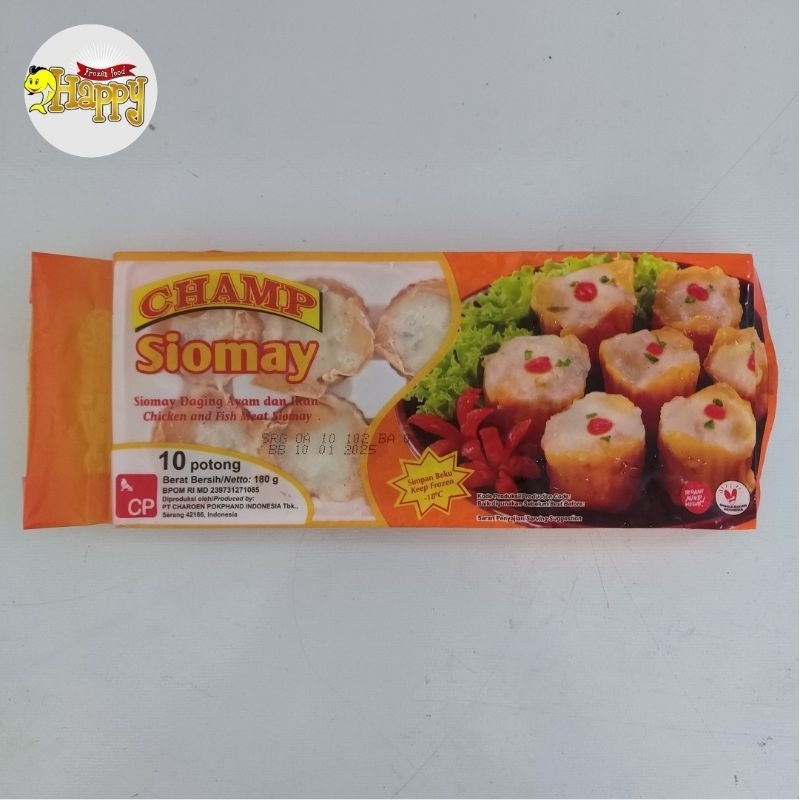 

Champ Siomay Daging Ayam Dan Ikan Beku Frozen 180 gr