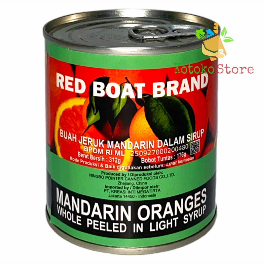 

Red Boat Jeruk Mandarin Kaleng / Red Boat Brand Mandarin Oranges / Buah Jeruk Kaleng 312gr