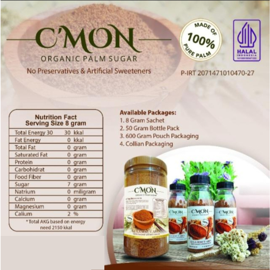 

C'mons Gula Aren Bubuk Organik MPASI dan Diabetes Premium Pure Murni 100% Tanpa Pemanis Buatan Tanpa Gula Pasir