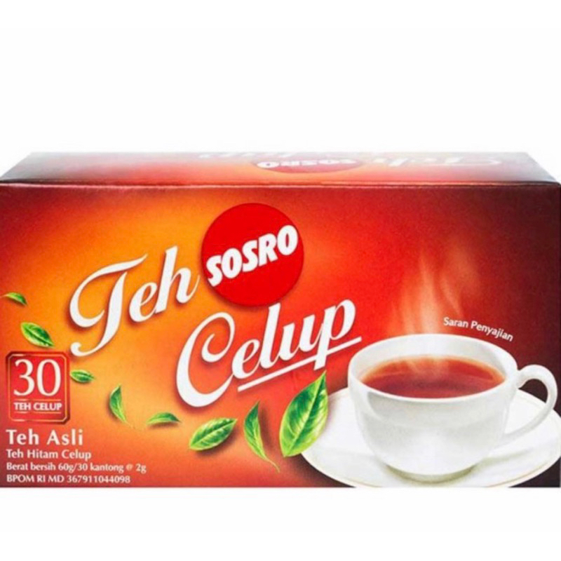 

Sosro Teh Celup Hitam 30 pcs Kantung Celup