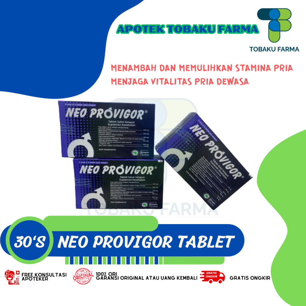NEO PROVIGOR SUPLEMEN PRIA DEWASA MENJAGA STAMINA MEMULIHKAN STAMINA PRIA DEWASA