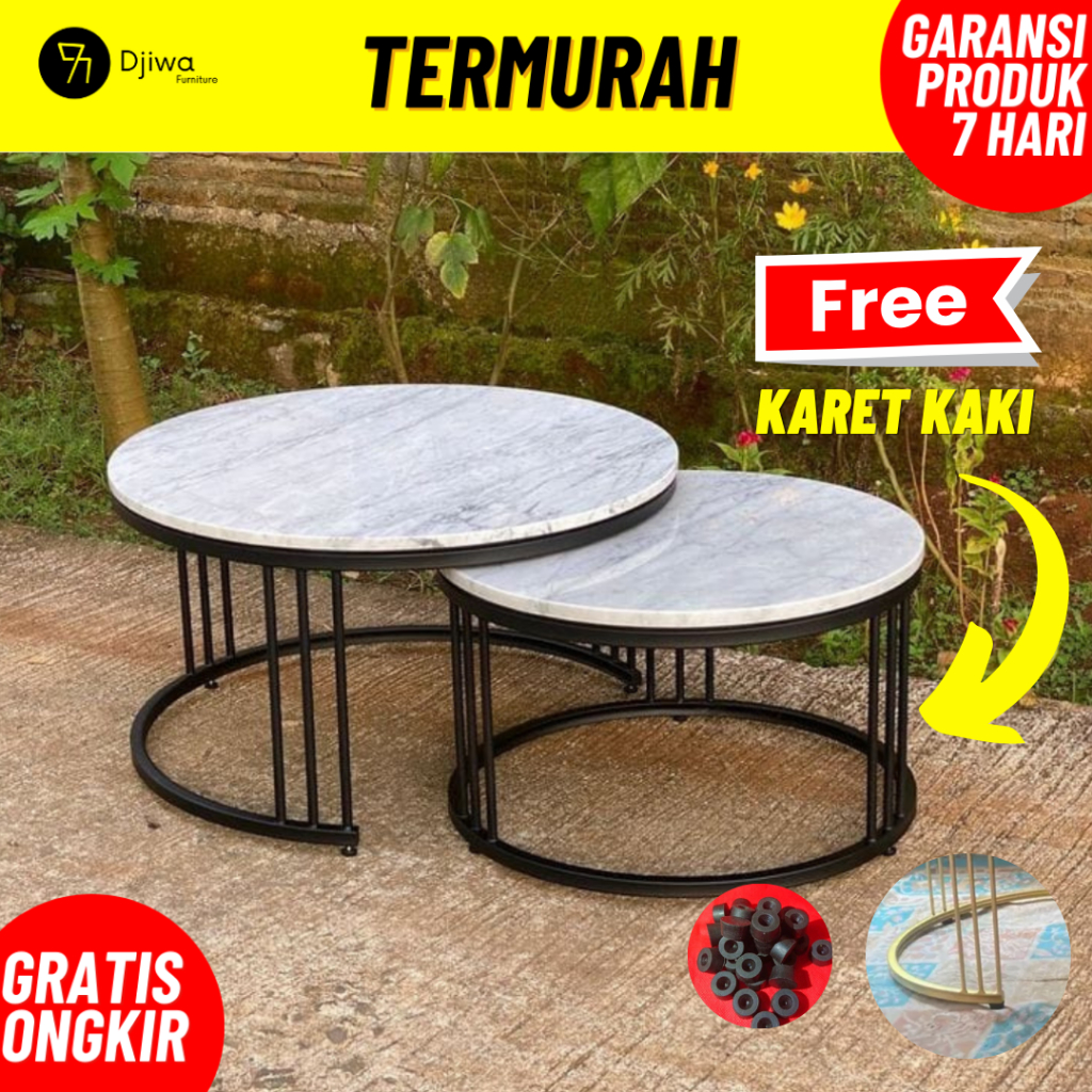 Meja Ruang Tamu Bulat Kaki Besi Meja Ruang Tamu Bulat Meja Minimalis Meja Kaki Besi Meja Indutrial M