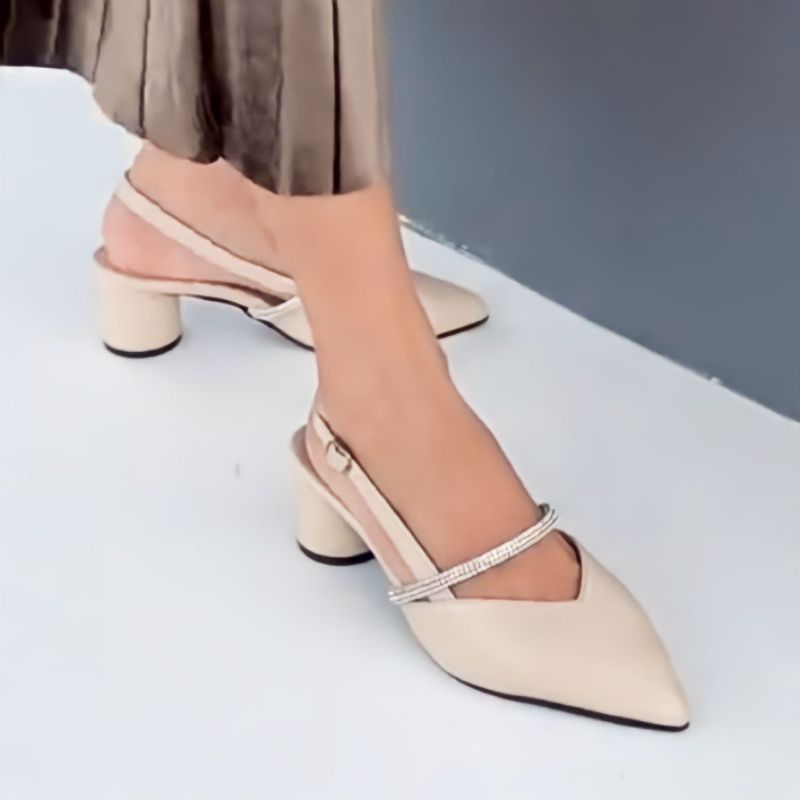 High heels wanita pesta kondangan 3 cm jumbo