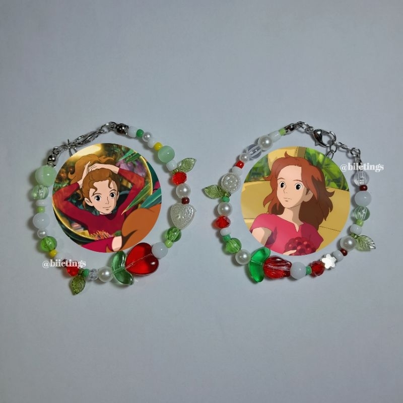 arrietty bracelet | bracelet ghibli theme | gelang manik ghibli