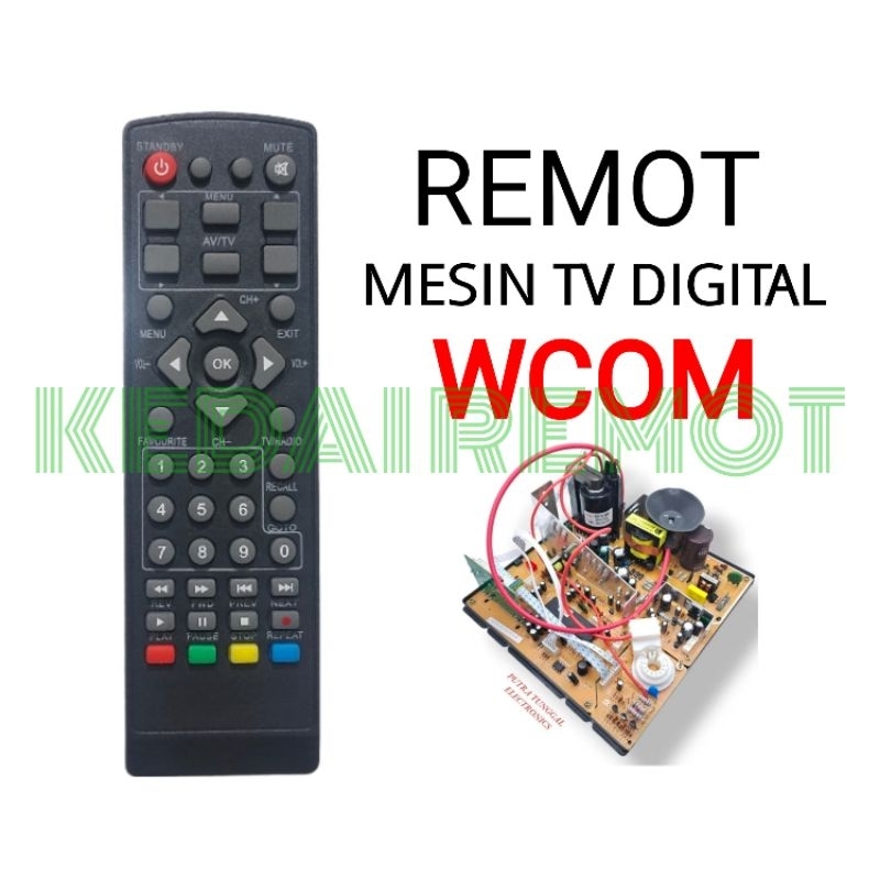 Remot Mesin Tv Wcom Digital