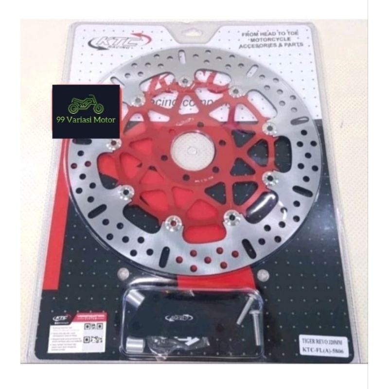 KTC PIRINGAN CAKRAM DEPAN TIGER REVO 320MM  DISC BRAKE KTC RACING ORIGINAL TIGER REVO NEW 320MM CNC