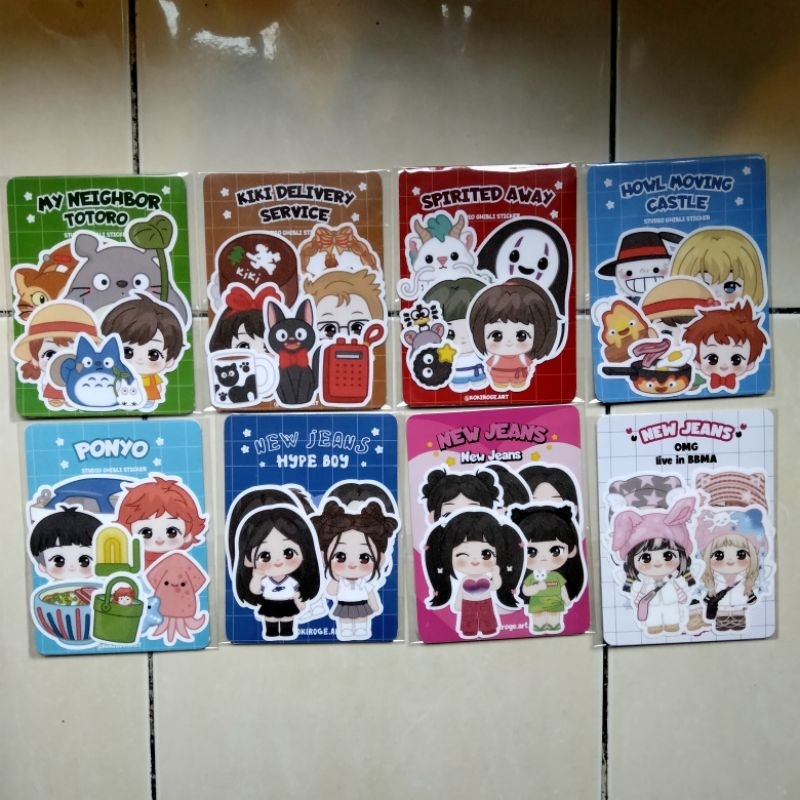 

STICKER PACK STICKERPACK STIKER LUCU STIKER BLINGBLING STICKER KARAKTER CHIBI NEWJEANS NJ GHIBLI GIBLI