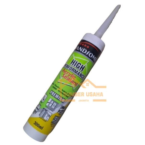 

ALSEAL Lem Acrylic Sealant - Paintable Silicone Sealant 450gr White Berkualitas SUJ