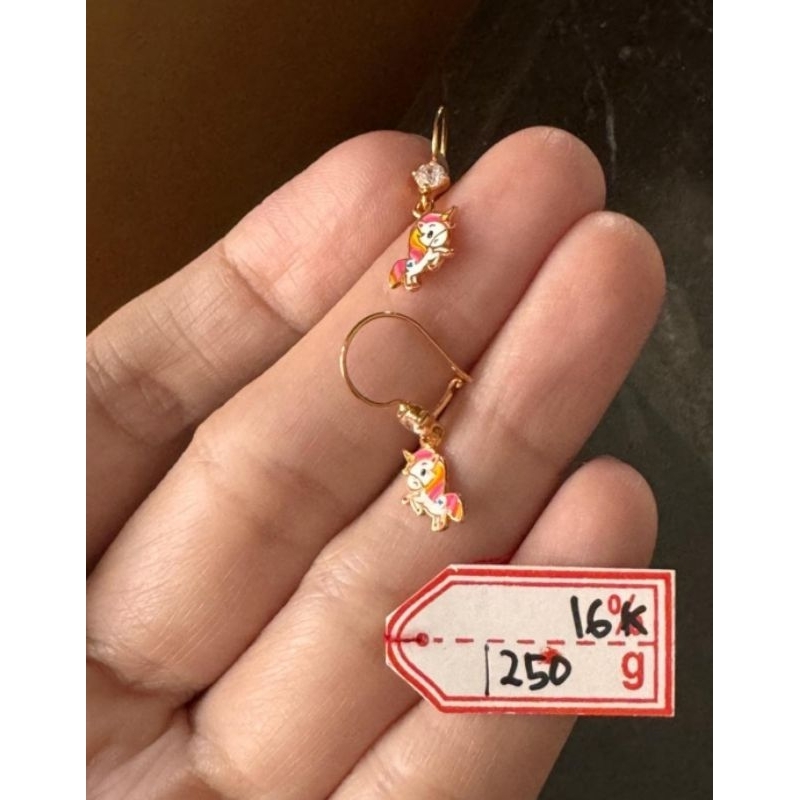 Anting emas 70 kuda poni lucu