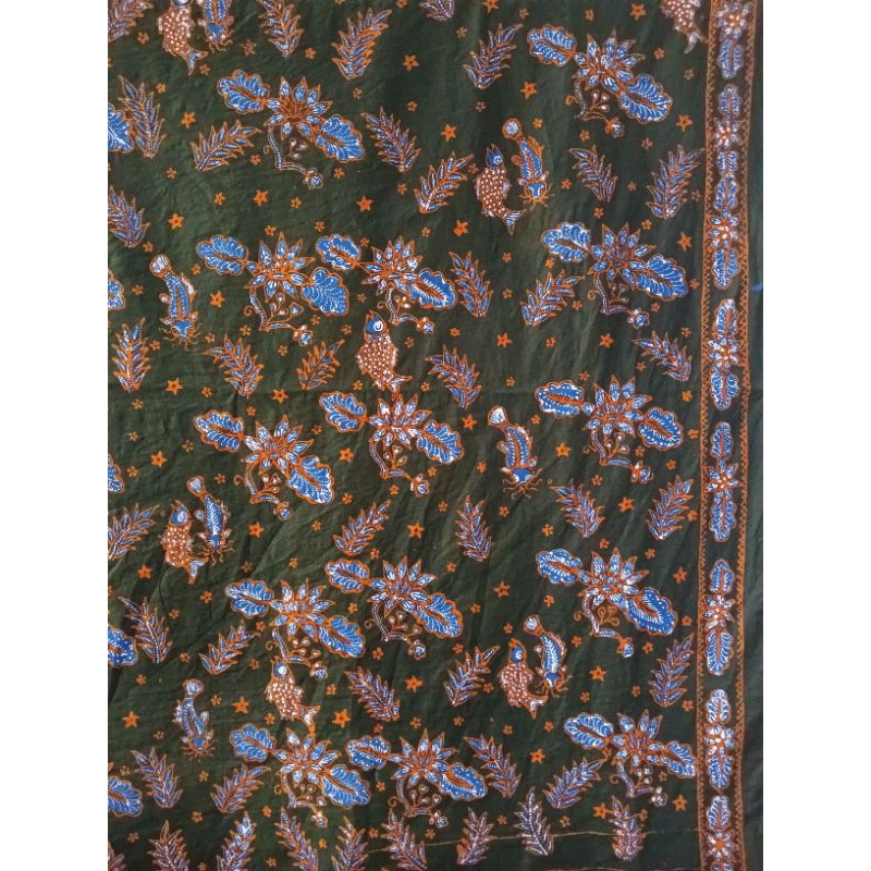 Kain Batik Batik Tulis Asli Motif Teratai Bahan Baju