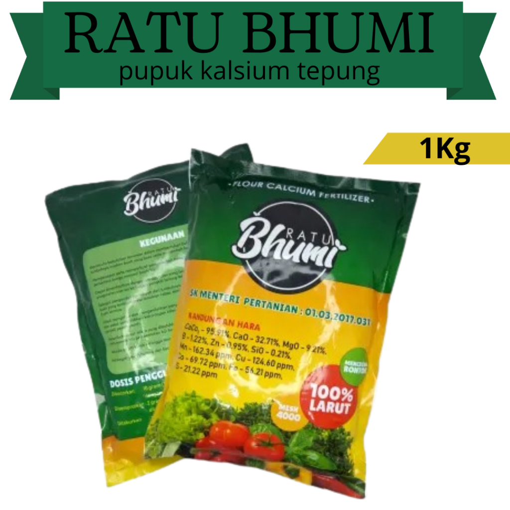Pupuk kalsium Ratu Bhumi kemasan 1kg