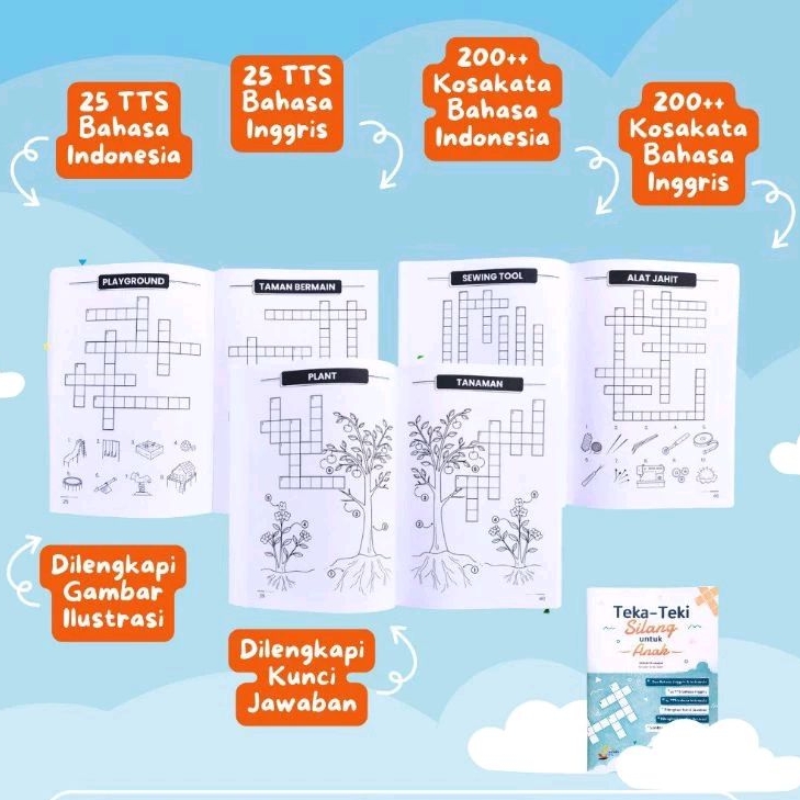 Teka Teki Silang Untuk Anak 6+ Pinisi Samudra Ilmu