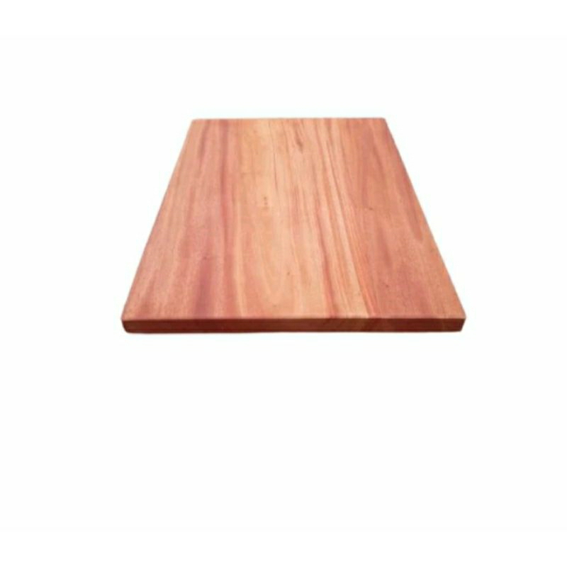 Talenan kayu jati persegi panjang polos 50 cm