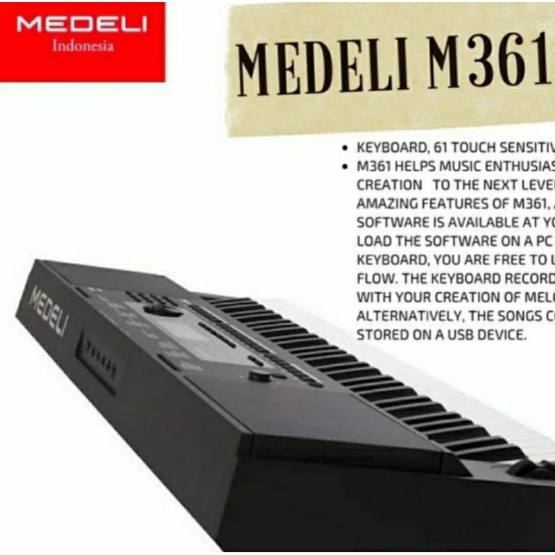 [Termurah] Keyboard Medeli M-361 m361 m 361 Original bergaransi
