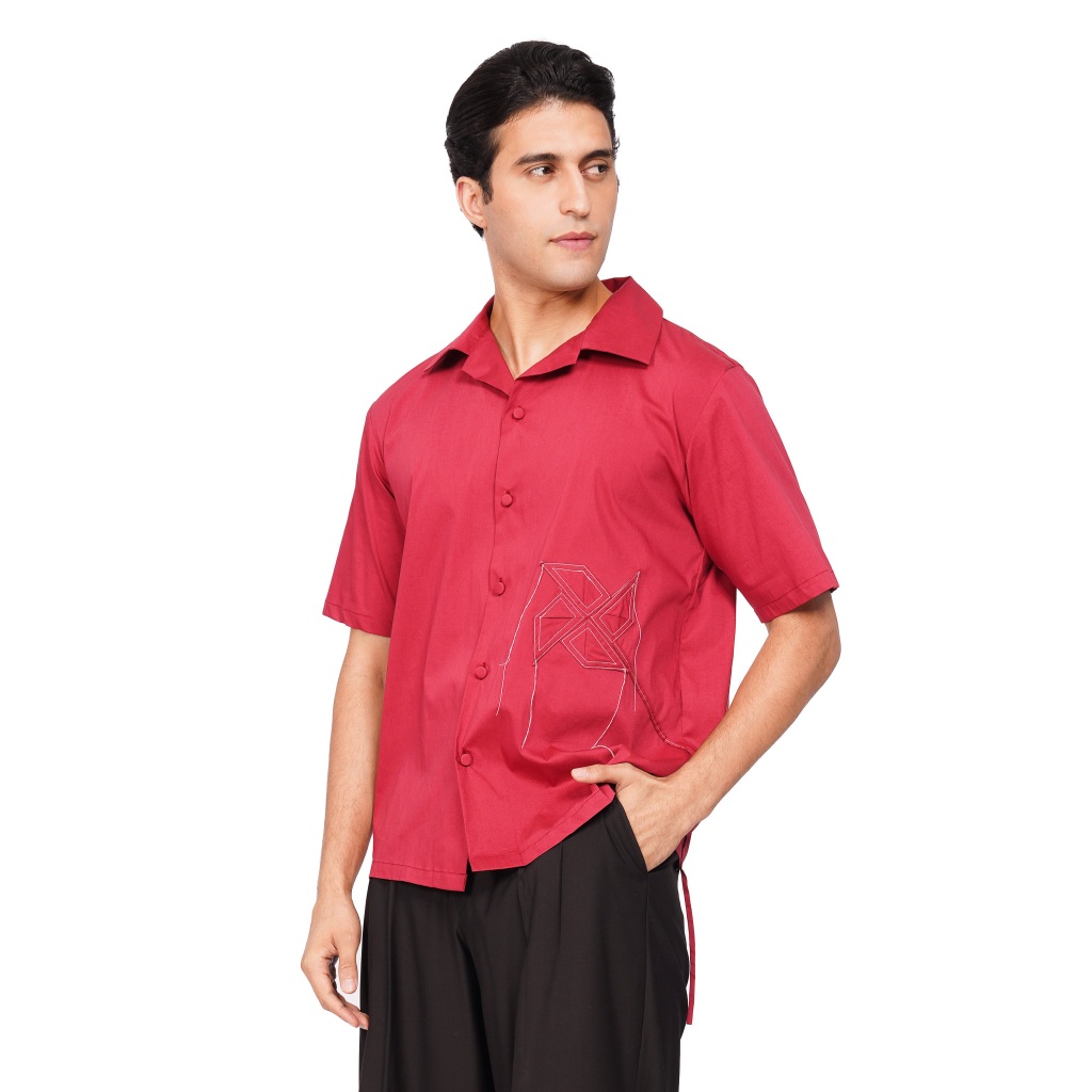 Wilsen Willim - Red Pinwheel Shirt