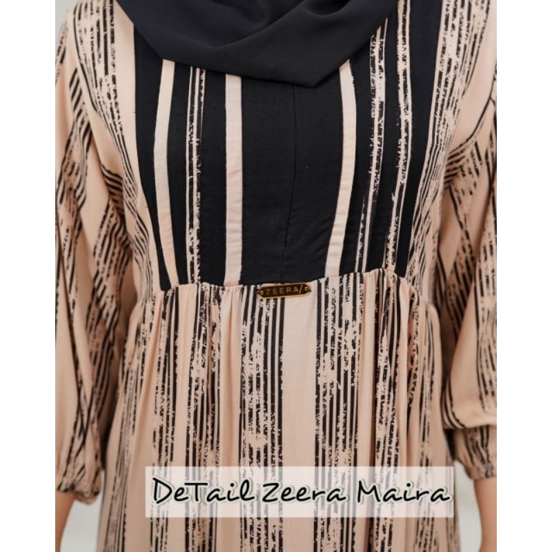 lok Daster Arab Zeera MAIRA Midi Dress Rayon premium Dress Busui By Zeera ori