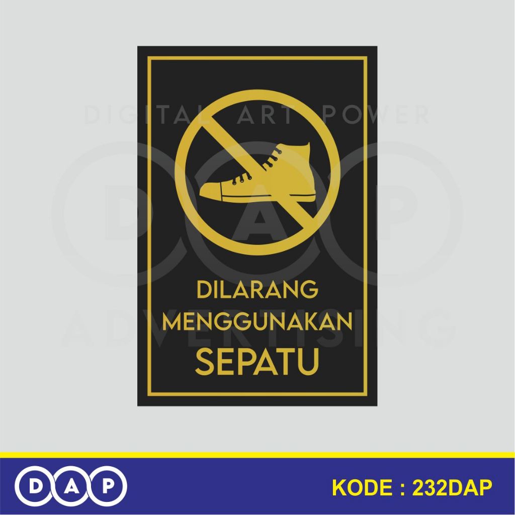 

232 - STIKER MENGGUNAKAN SEPATU (GOLD EDITION) - 10 X 15 CM - VYNIL - TERBAIK