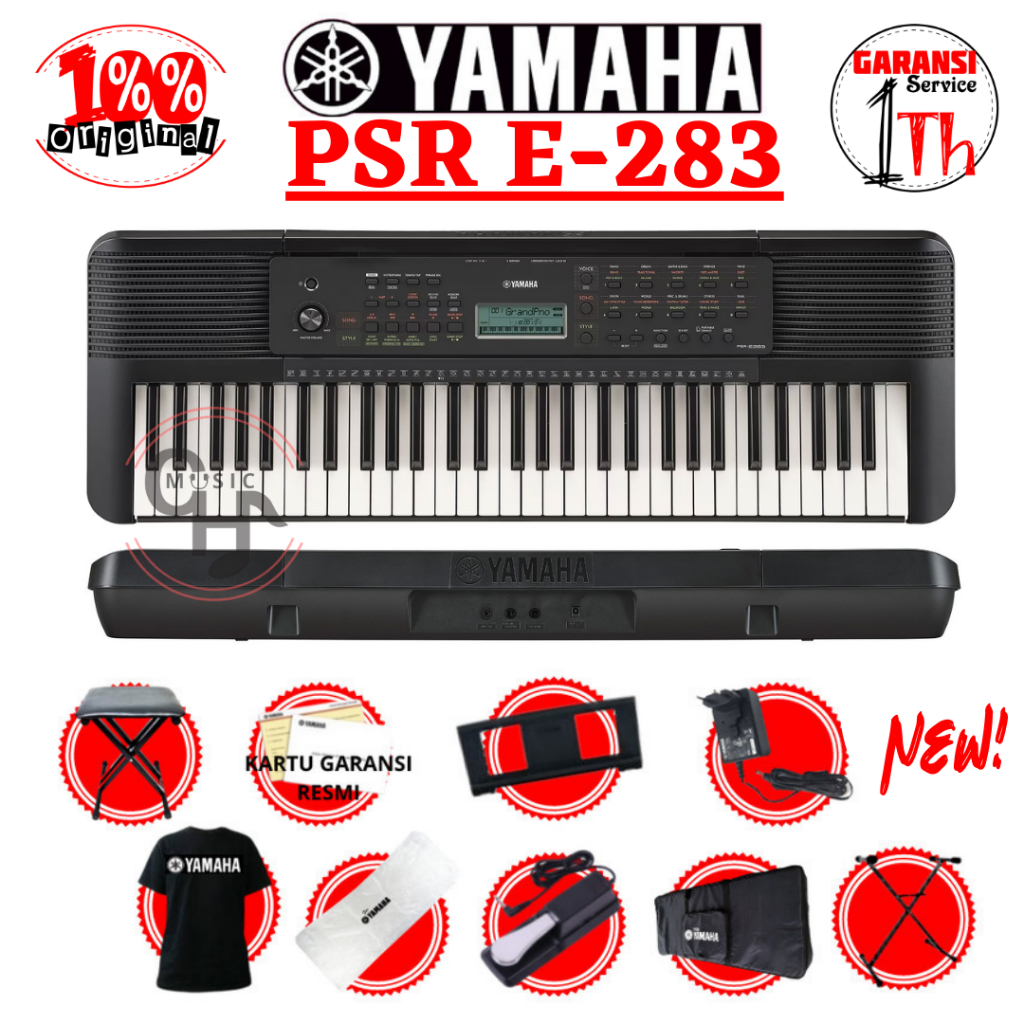 Yamaha PSR-E283 Keyboard Yamaha Psr E-283 Portable Keyboard New Paket