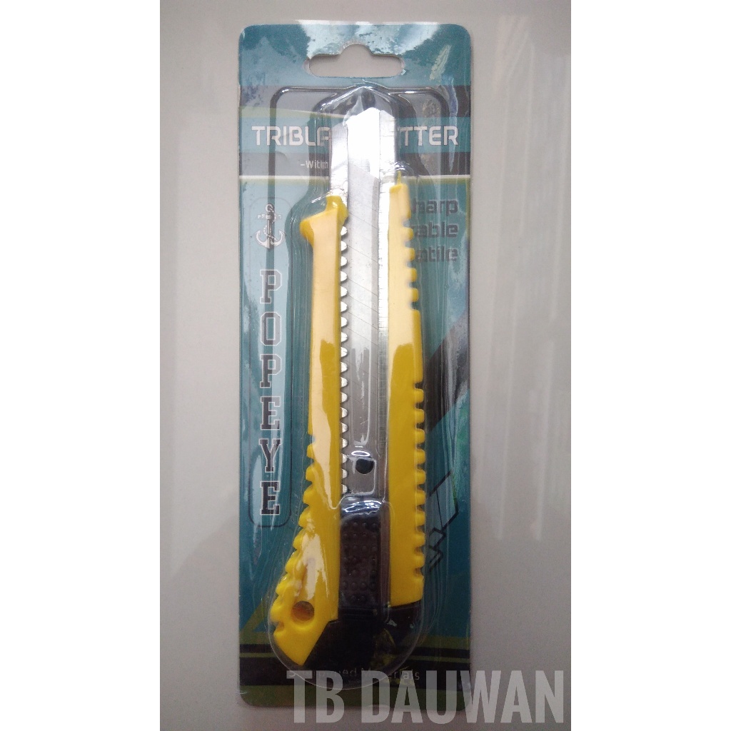 

Pisau Cutter | Cutter Besar | Pisau Cutter Stainless POPEYE