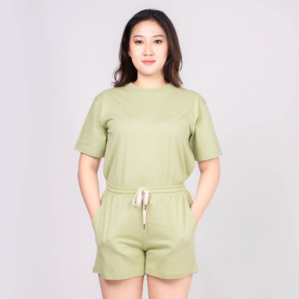 SF Oneset Setelan Wanita/Kaos Polos Stelan/Kaos Pendek/Celana Pendek/Katun Premium/ SOUTH FORMED