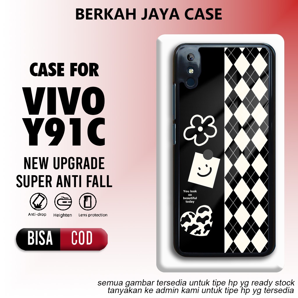 case vivo y91c casing vivo y91c kesing motif cute 03 case keren karakter bahan hardcase softcase glo