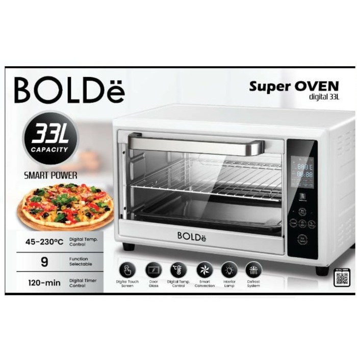 Oven Listrik Digital 33L Bolde Super Oven