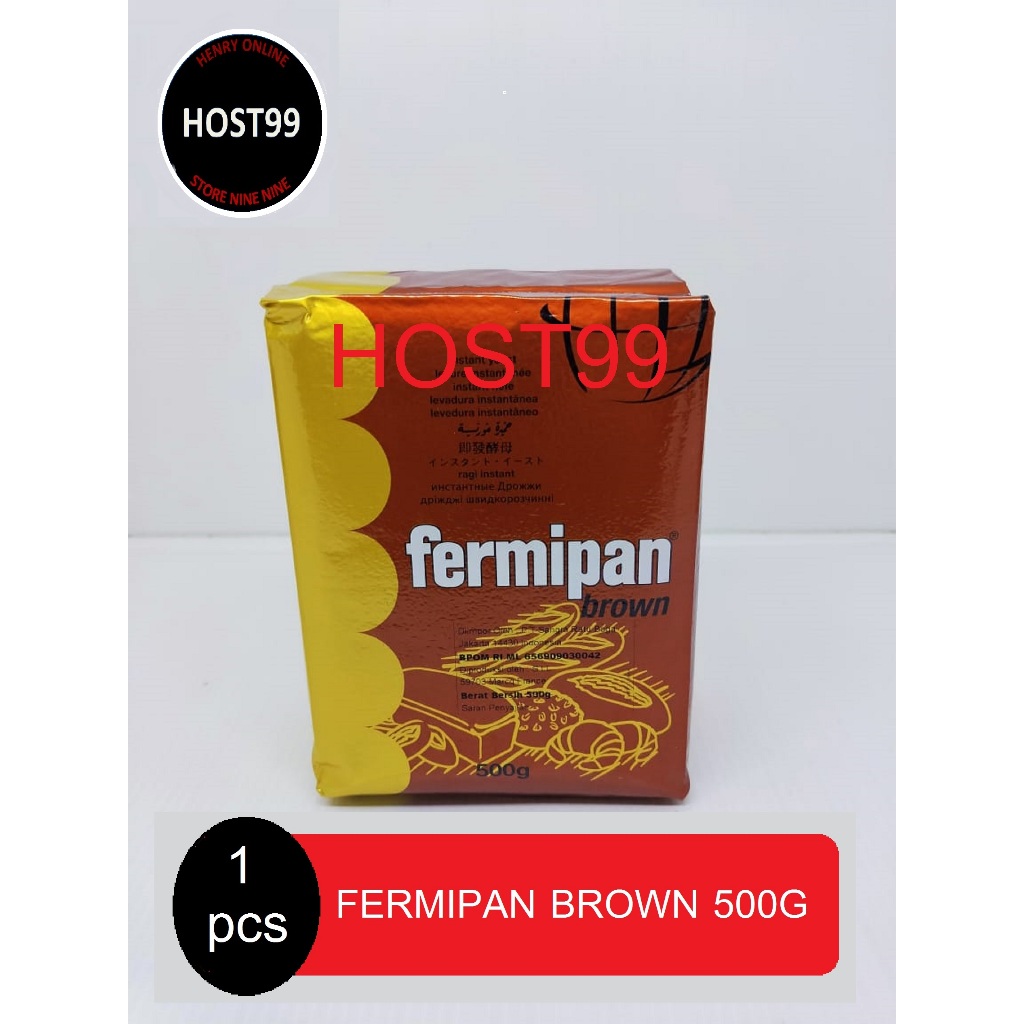 

RAGI COKLAT INSTANT YEAST BROWN FERMIPAN BUNGKUS 500GR
