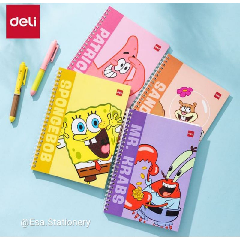 

Deli X Spongebob Squarepants Spiral Notebook