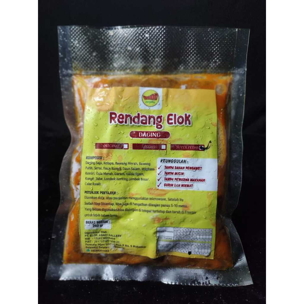 

Rendang Daging Elok ( Super Pedas )