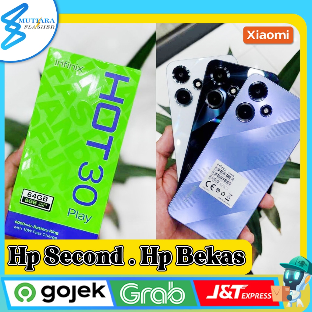 Infinix Hot 30 Play Ram 4 Rom 64GB Second Original