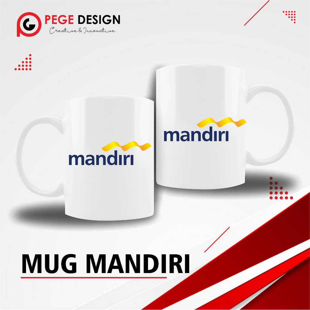 MUG BANK MANDIRI//SOUVENIR BANK MANDIRI