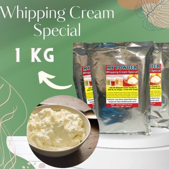 

Produk terbaru Whipping Cream 1 gram Whipp Cream SPECIAL Bubuk Whipping Cream 1Kg