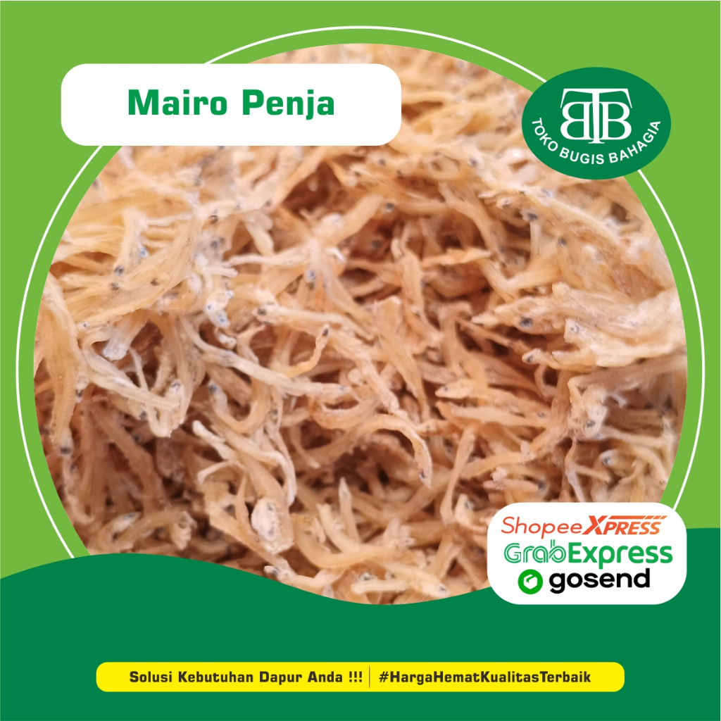 Ikan Kering/Asin Mairo Penja, Murah Makassar