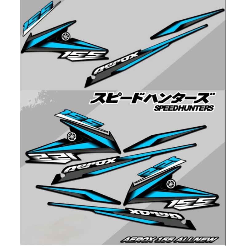 Striping Aerox 155 Variasi Stiker Motor Yamaha Aerox 115 Lis Cover Lis Body Motor