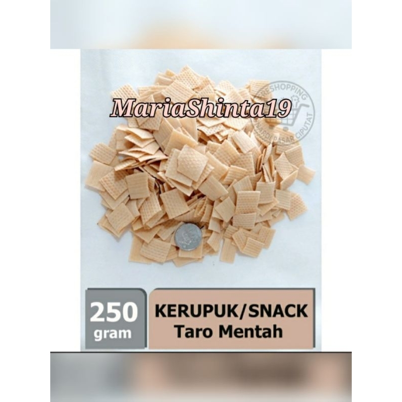 

250g Kerupuk Taro putih Mentah 250 g