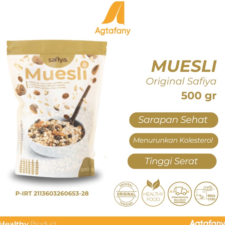 

Harga Bersaing Muesli Safiya 5 gr Sereal Oatmeal Sarapan Sehat Makanan Ringan Healthy Food