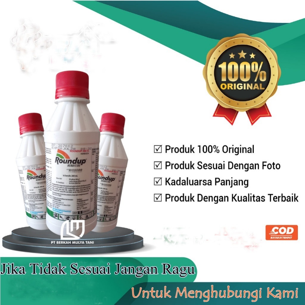 Herbisida Sistemik Roundup 200ml Obat Pembasmi Rumput Roundap