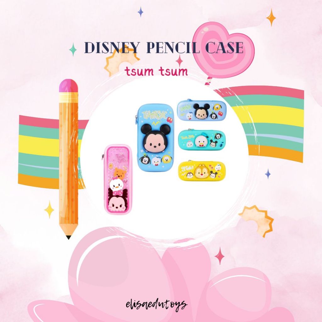 

disney pencil case tsum tsum kotak pensil busa