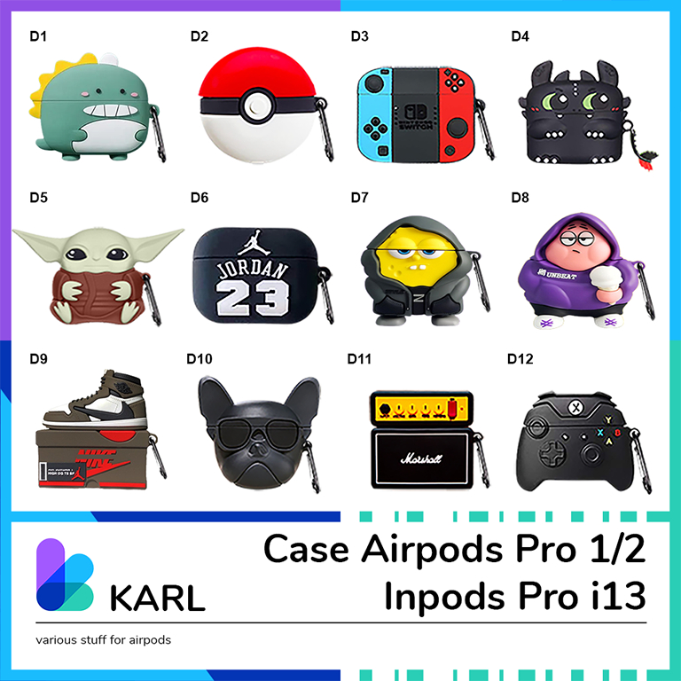 Airpods Pro 1 2 Case Cover Silikon i13 Inpods Pro