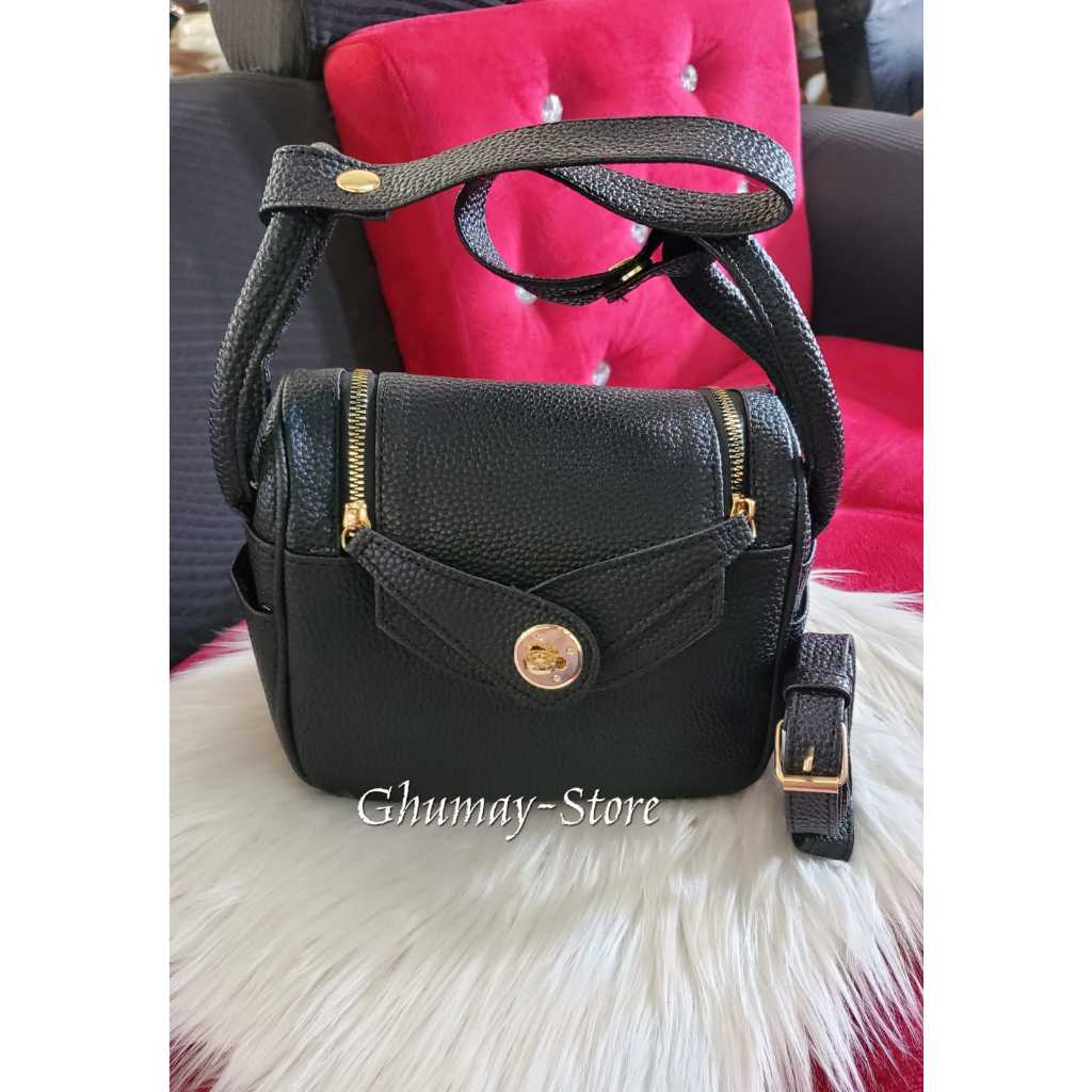 Tas Wanita Papirut Tali Panjang Kekinian Kulit jeruk 20cm Bisa Cod