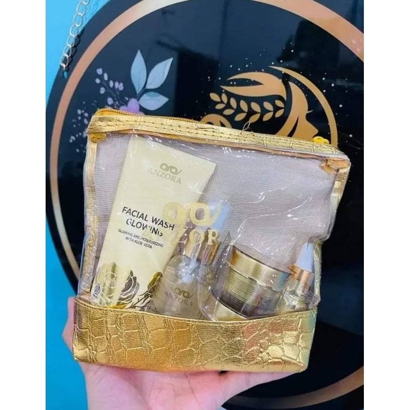 Anzora skincare glowing