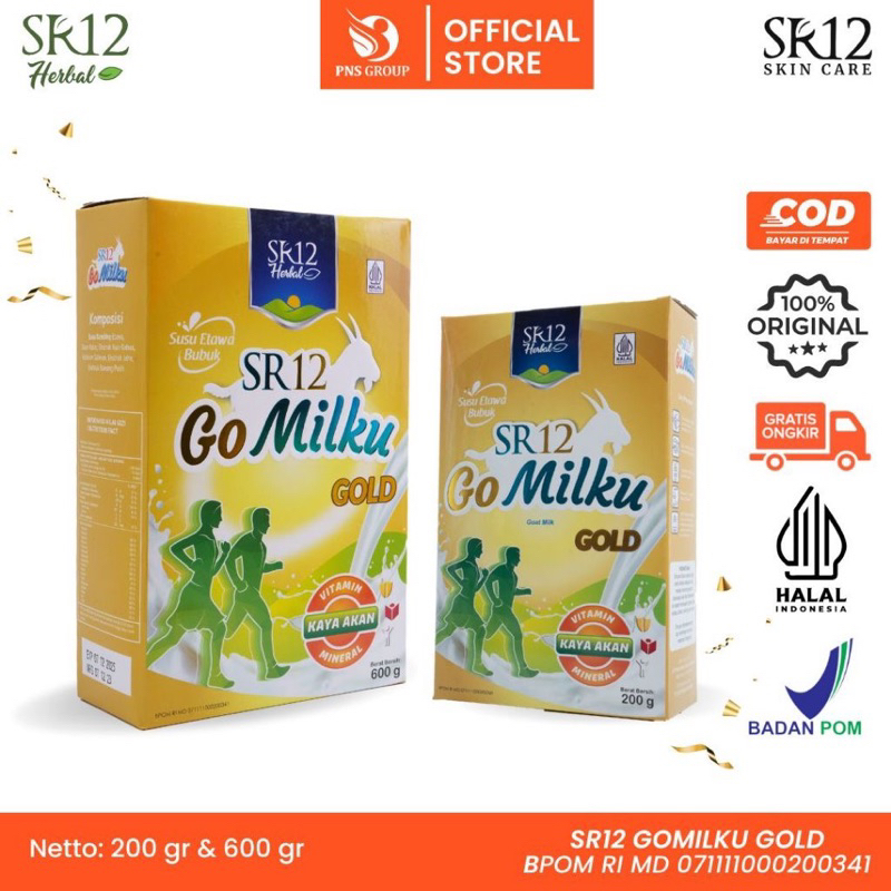 

GoMilku Gold SR12 Herbal Susu Kambing Etawa Extra Jahe Dan Bawang Putih